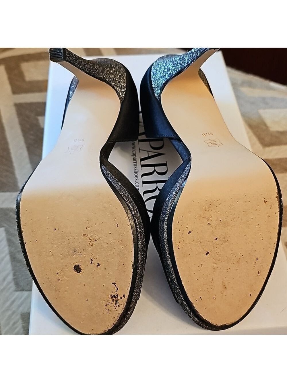 Caparros Satin Platform Peep Toe Heel - Picture 6 of 12